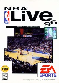 NBA Live 96 PAL Sega Mega Drive PAL box art